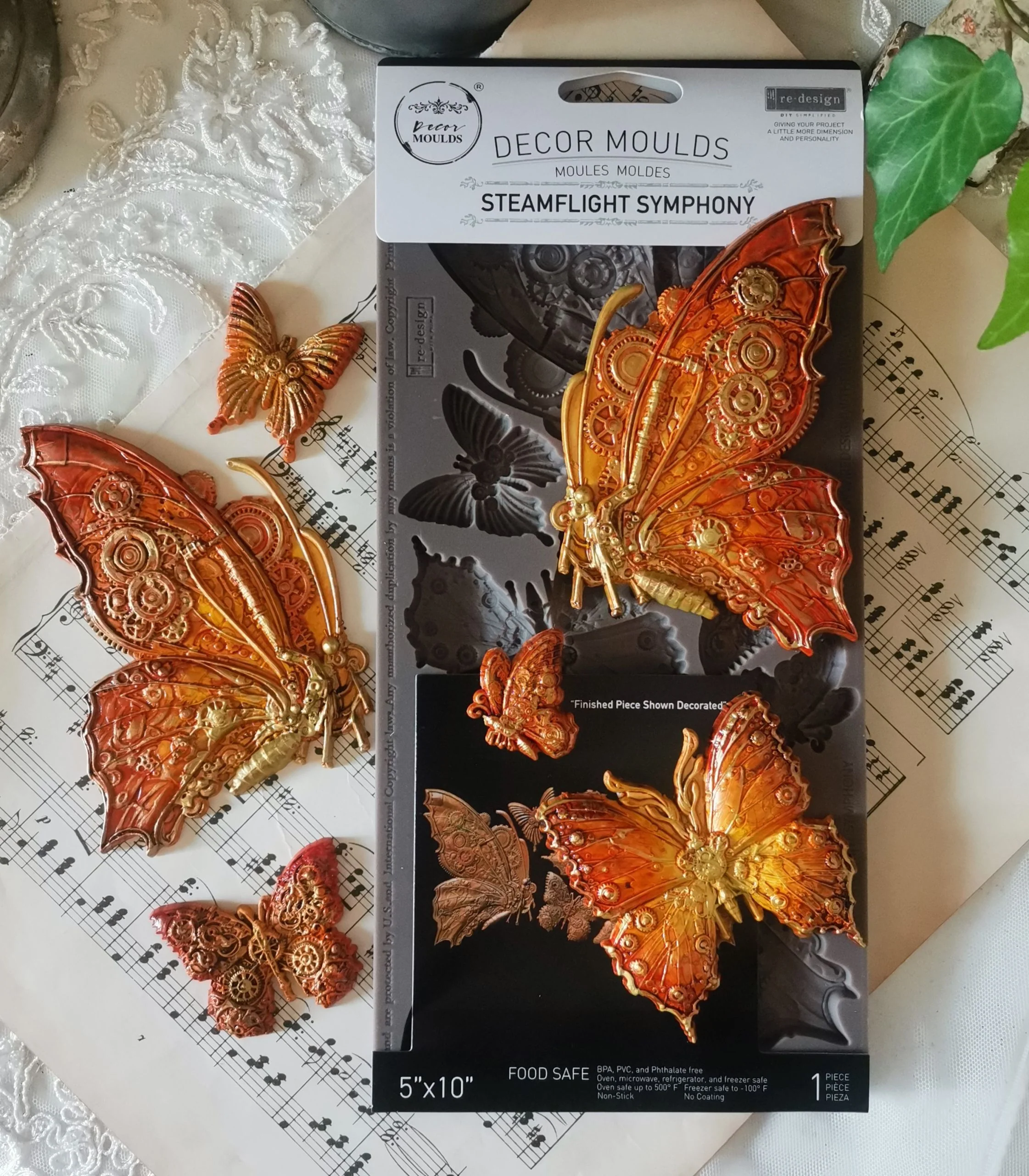 Redesign Decor Moulds “Steamflight Symphony” 12 x 25 cm - Image 7