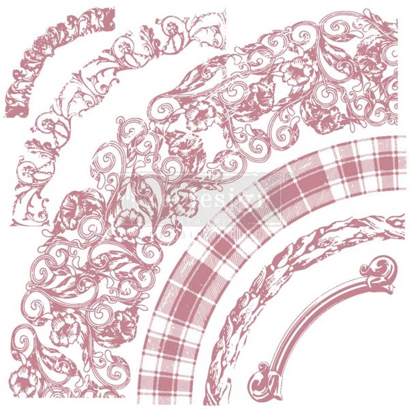 Redesign Decor Stamp "CURVED ACCENTS" 30,5 x 30,5 cm