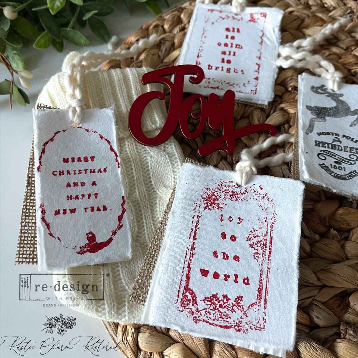 Redesign Decor Stamp "Here Comes Santa" 21,5 x 28 cm - Image 5