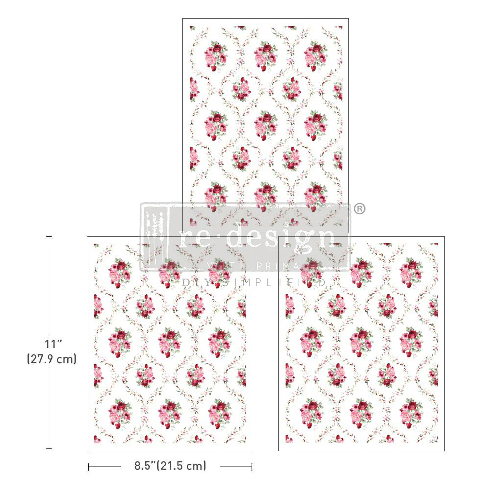 Redesign Decor Transfers “BLUSH BOUQUET” 21,5x28 cm