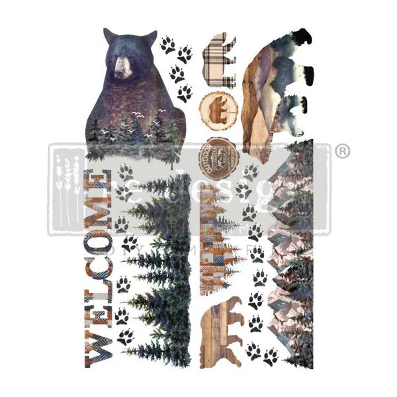 Redesign Decor Transfers "CABIN GETAWAY" 61x89 cm