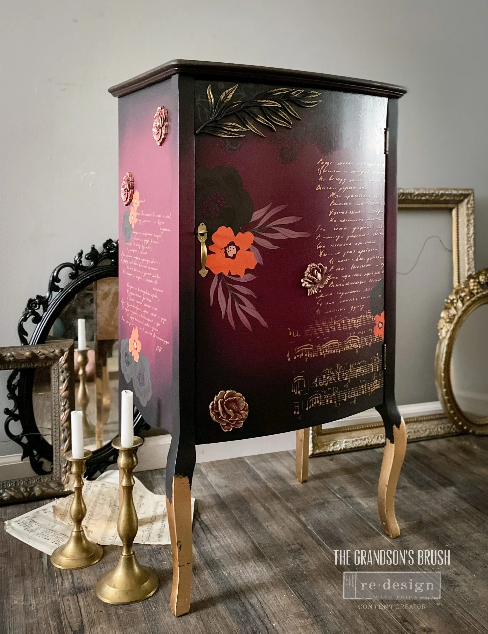 Redesign Decor Transfers "CECE FLEUR NOIR" 61x89 cm - Image 3