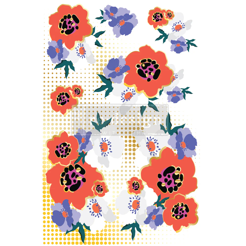 Redesign Decor Transfers "CECE MODERNIST FLORAL" 61 x 89 cm