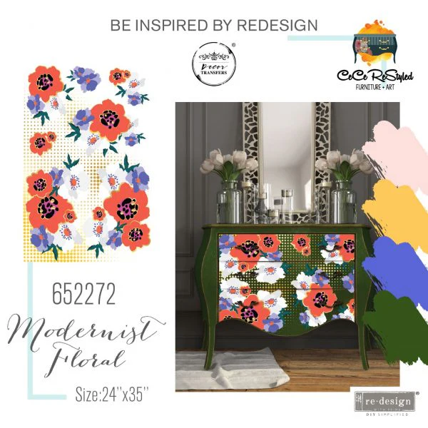 Redesign Decor Transfers "CECE MODERNIST FLORAL" 61 x 89 cm - Image 3