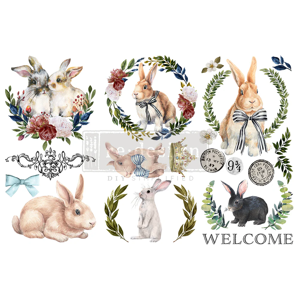 Redesign Decor Transfers "COTTONTAIL" 15 x 30,5 cm
