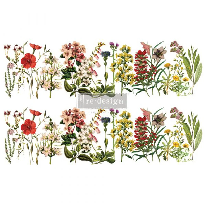 Redesign Decor Transfers "THE FLOWER FIELDS" 61 x 89 cm