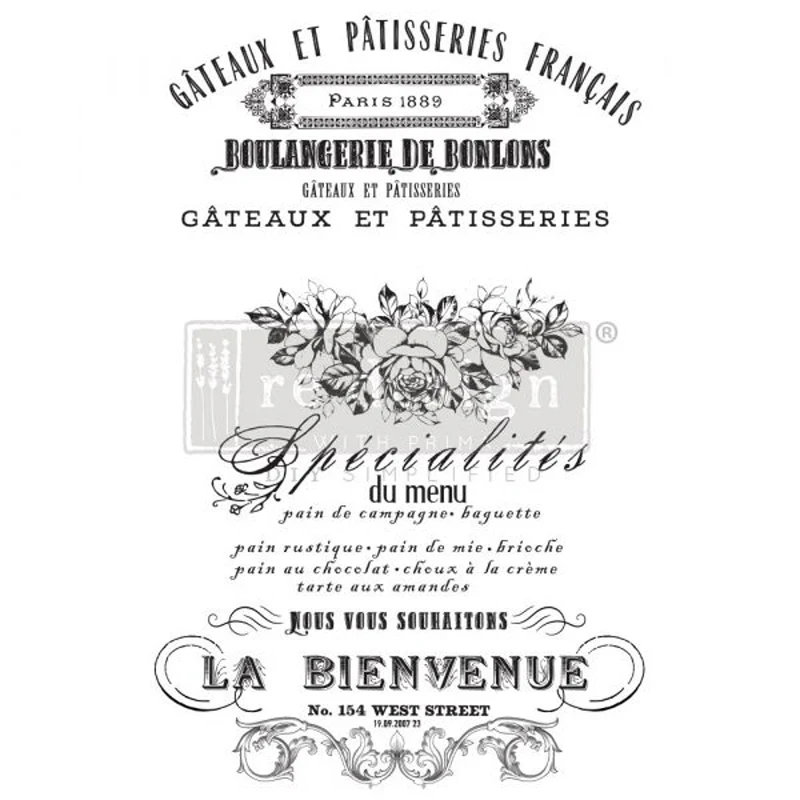 Redesign Decor Transfers “FRENCH SPECIALTIES” 61 x 89 cm