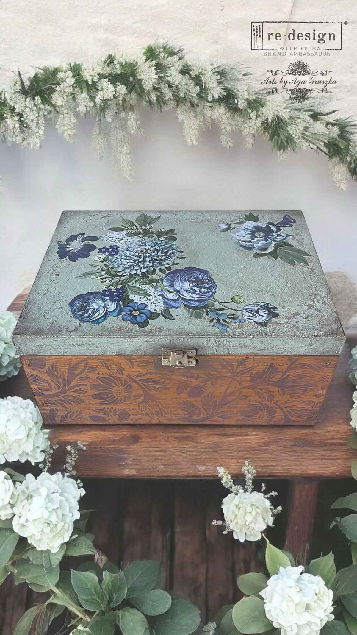 Redesign Decor Transfers "Indigo Petals" 15 x 30,5 cm - Image 3