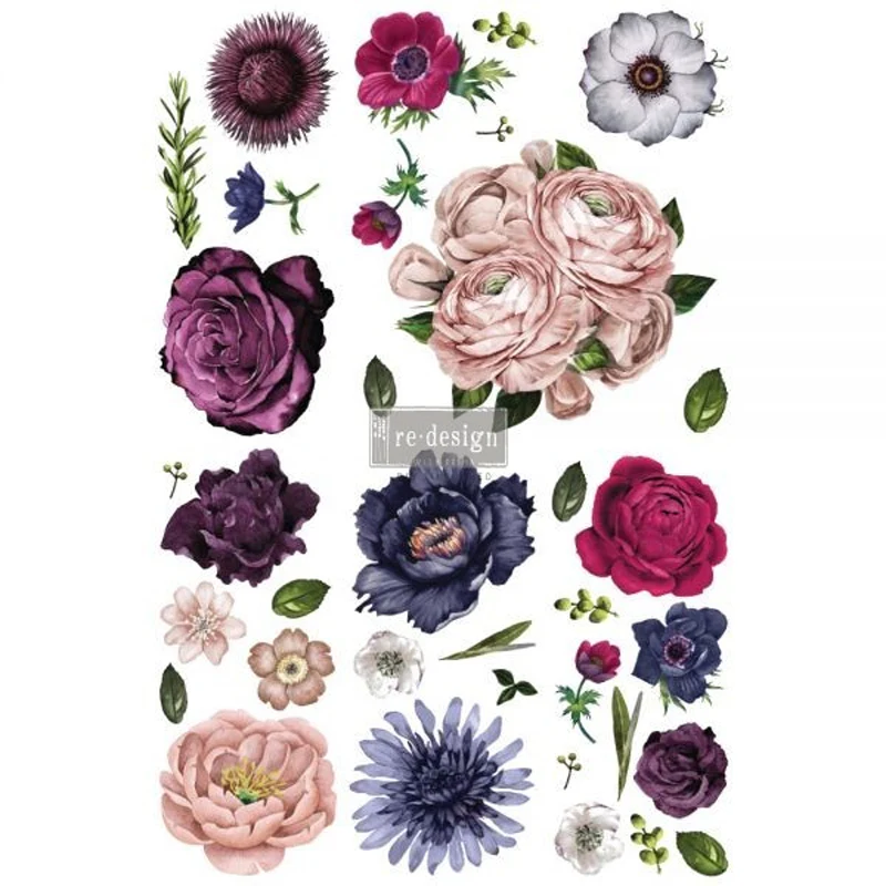 Redesign Decor Transfers "LUSH FLORAL II" 122 x 89 cm