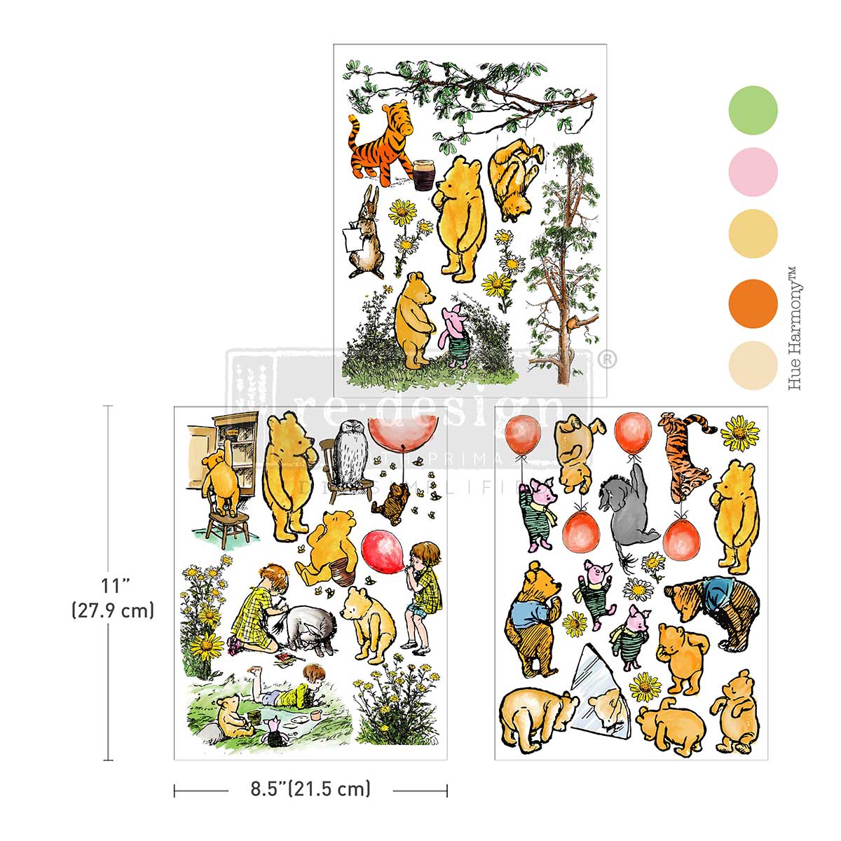 Redesign Decor Transfers – "Mapleberry Glen" 21,5x28 cm 3 fogli