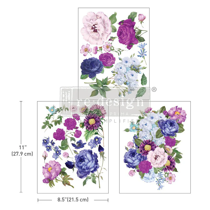 Redesign Decor Transfers “OPULENT FLORALS” 21,5x28 cm