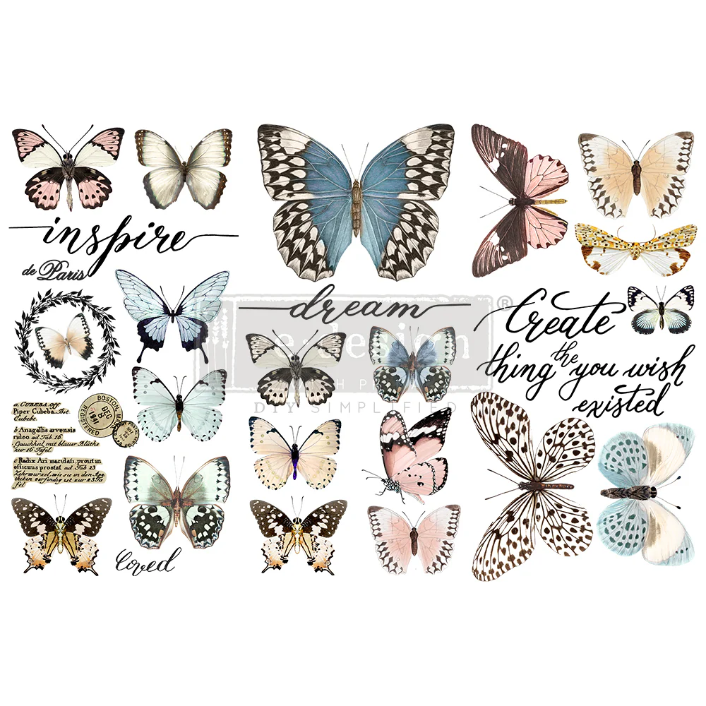 Redesign Decor Transfers "PAPILLON COLLECTION" 15 x 30,5 cm