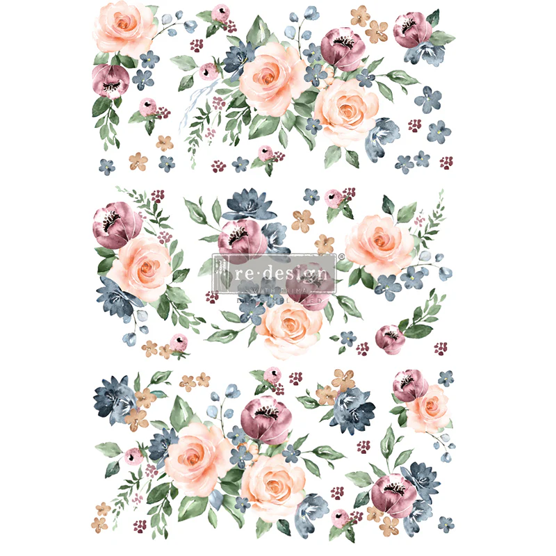 Redesign Decor Transfers "WATERCOLOR BLOOM" 61 x 89 cm