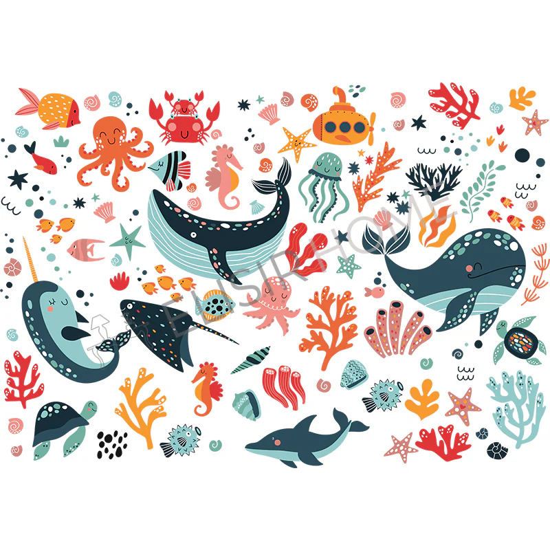 Stampa Trasferibile “AMICI DEL MARE” 28×40 cm - Image 2
