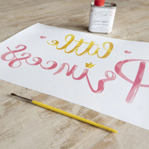 Stampa Trasferibile "BABY, LITTLE PRINCESS" 28x40 cm
