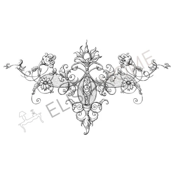 Stampa Trasferibile "FANTASIA, VINTAGE FLOWER" 28x40 cm - Image 2