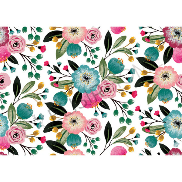 Stampa Trasferibile "FLORA & FAUNA, BLOSSOM FLOWER" 28x40 cm - Image 2