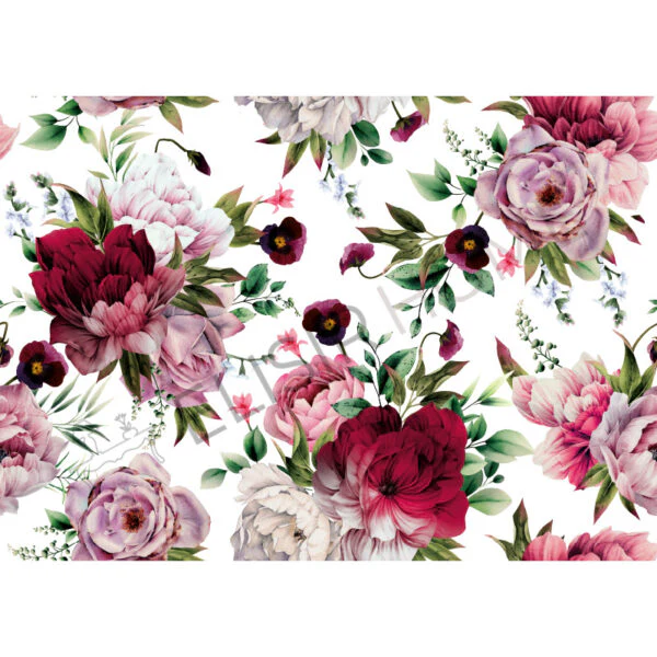 Stampa Trasferibile "FLORA & FAUNA, BOUQUET" 28x40 cm - Image 2