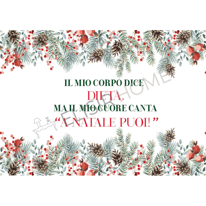 Stampa Trasferibile "NATALE, A Natale puoi!" 28x40 cm - Image 2