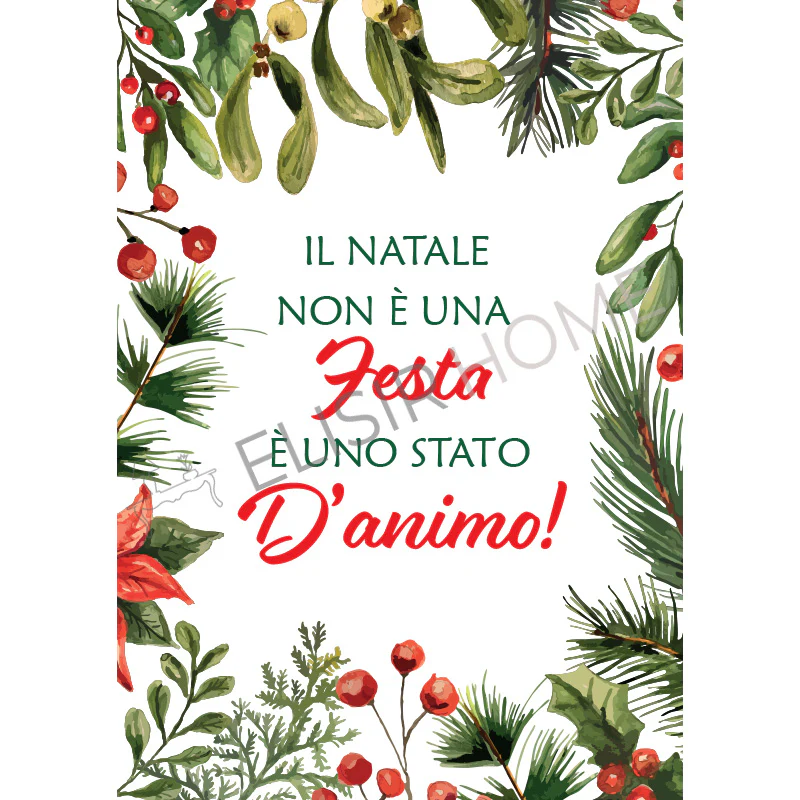 Stampa Trasferibile "NATALE, Il Natale è uno stato d'animo" 28x40 cm - Image 2