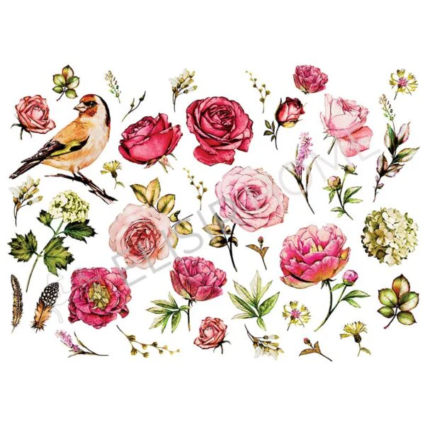 Stampa Trasferibile "PRIMAVERA, PINK GARDEN" 28X40 cm - Image 2