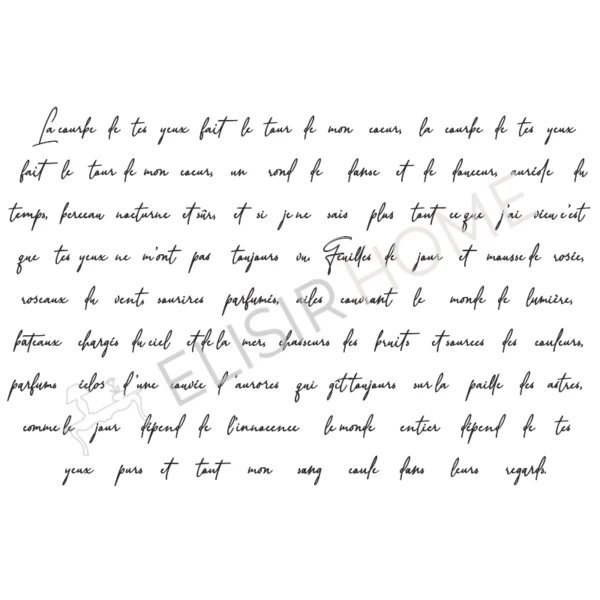 Stampa Trasferibile “SCRIPT, CALLIGRAPHY” 28×40 cm - Image 2