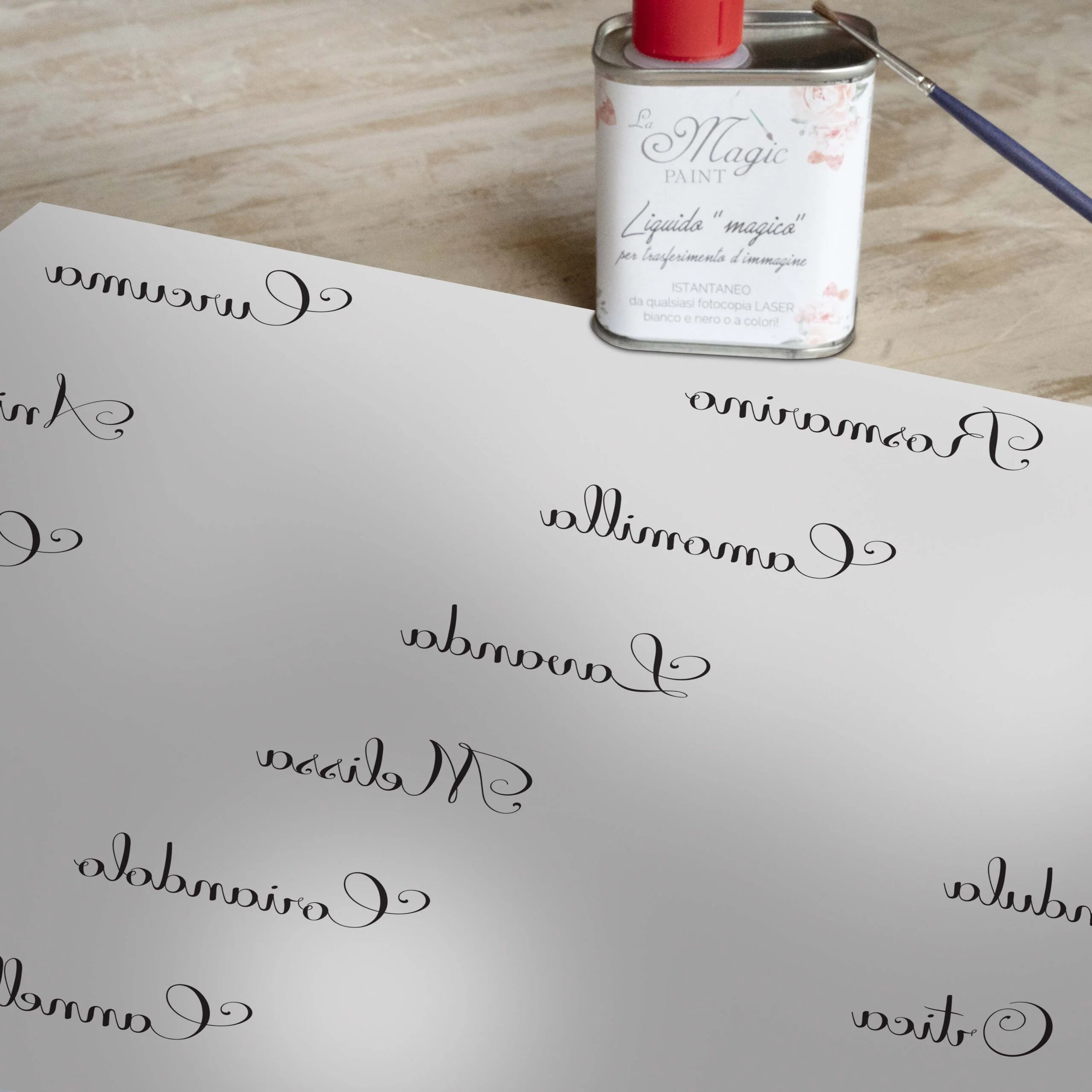 Stampa Trasferibile “SCRIPT, ERBE AROMATICHE E SPEZIE” 28×40 cm