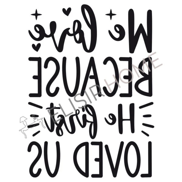 Stampa Trasferibile “SCRIPT, LOVED” 28×40 cm - Image 2