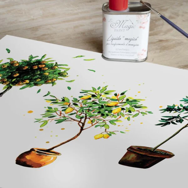 Stampa Trasferibile "SICILY TIME, SUMMER TREE" 28x40 cm