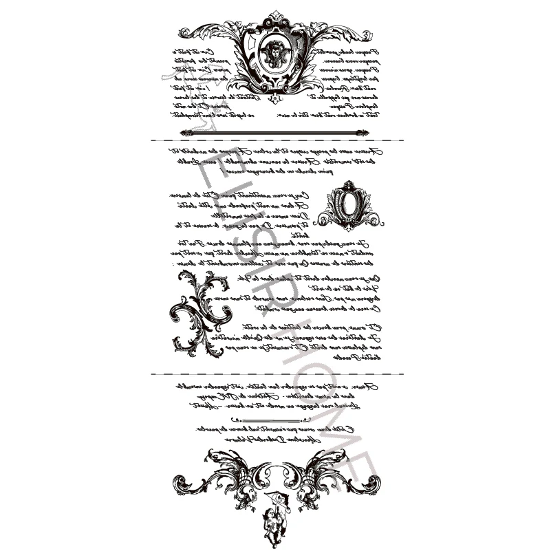 Stampa Trasferibile "VINTAGE, POESIE" 28x40 cm