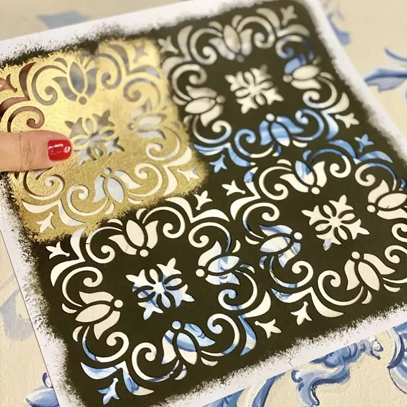 Stencil "Villa Cementina", Magic Paint, riutilizzabile, 20x20 cm - Image 6