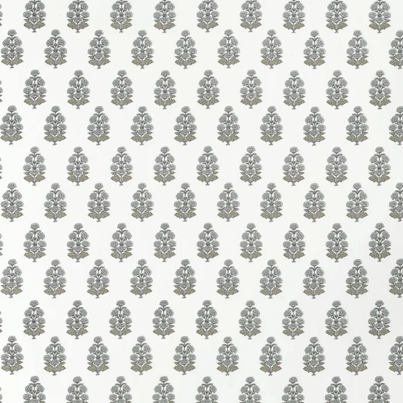 TESSUTO "Audrey Bianco e Grigio" boxwood | THIBAUT