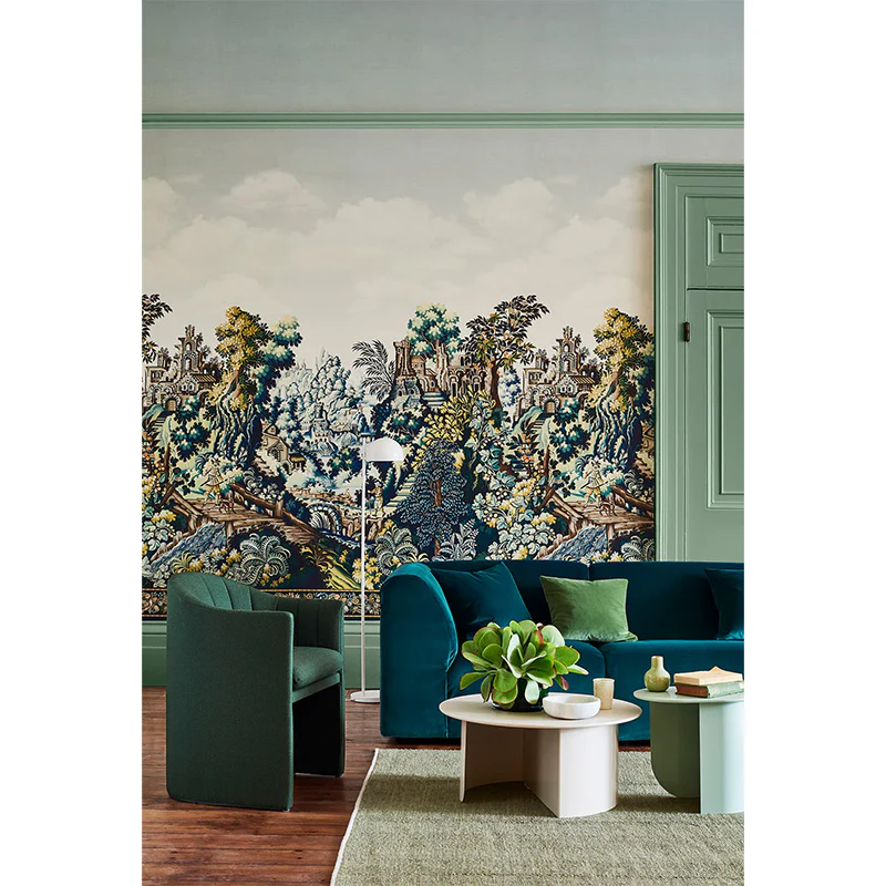TESSUTO "Colour Box Velvet Dark Viridian" - The Contemporary - Cole & Son - Image 3