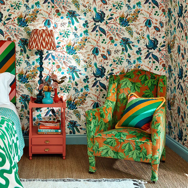 TESSUTO "DAPPLED LEAF EMERALD/AMBER" - HARLEQUIN - Image 3