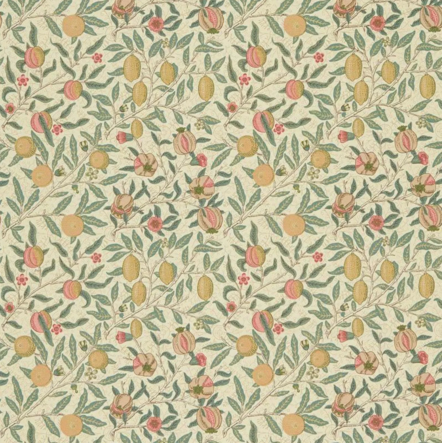 TESSUTO "FRUIT VERDE" Morris & Co - Morris & Friends