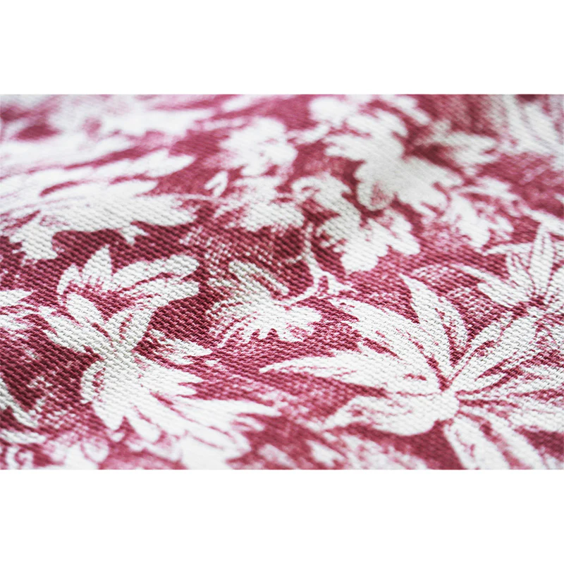 Tessuto in Cotone – Toile de Jouy – Rosso – al metro - Image 3
