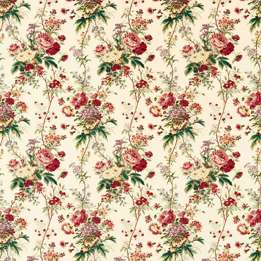TESSUTO "LAKELAND PARADIS VELVET CARMINE/GEOLU" - Giles Deacon - SANDERSON