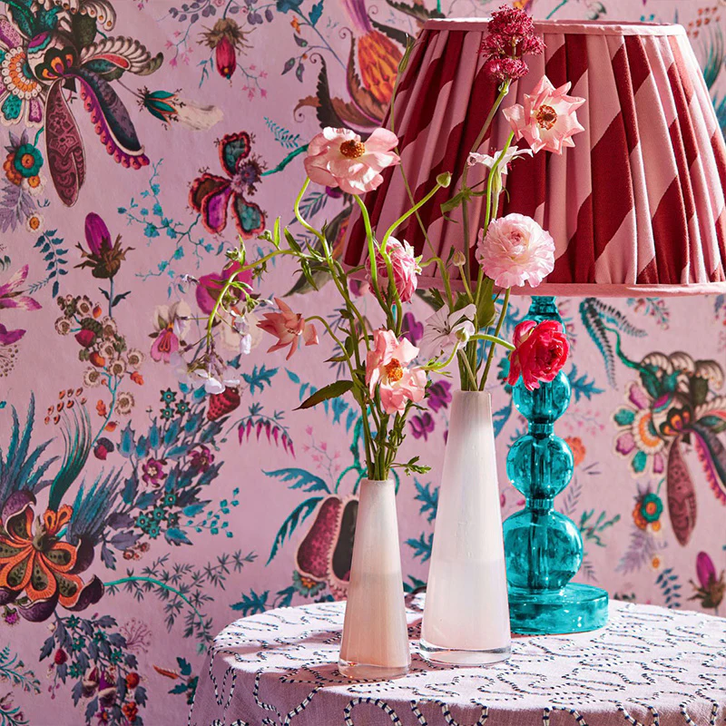 Tessuto “PAPER STRAW STRIPE RUBY/ROSE” | HARLEQUIN - Image 5