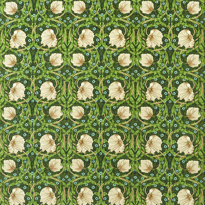 TESSUTO "PIMPERNEL MIDNIGHT FIELDS" - Morris & Co. - Sanderson
