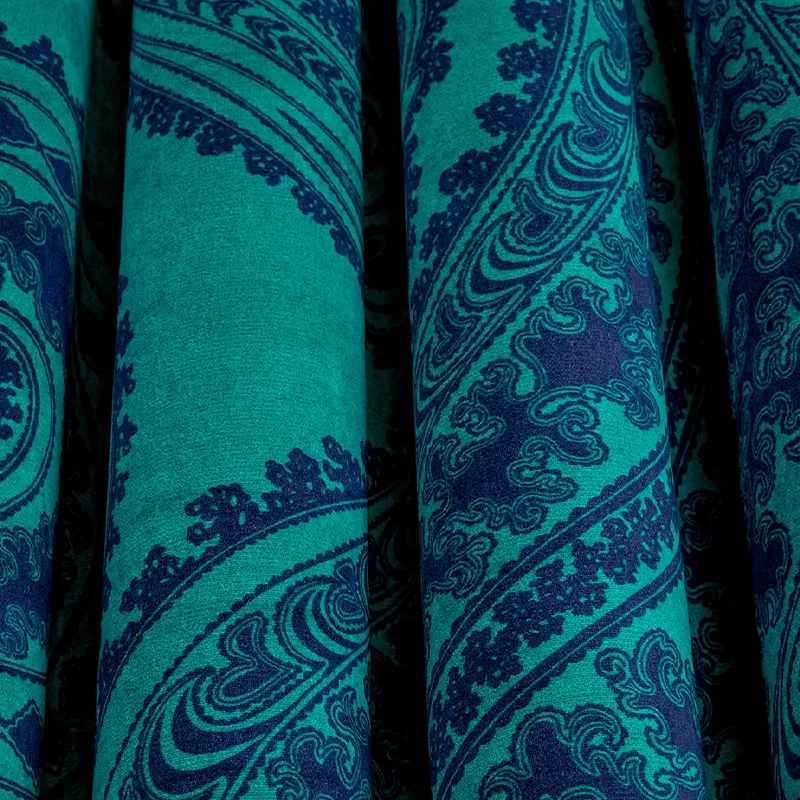 TESSUTO "Rajapur Velvet Ink on Petrol" - The Contemporary - Cole & Son - Image 2