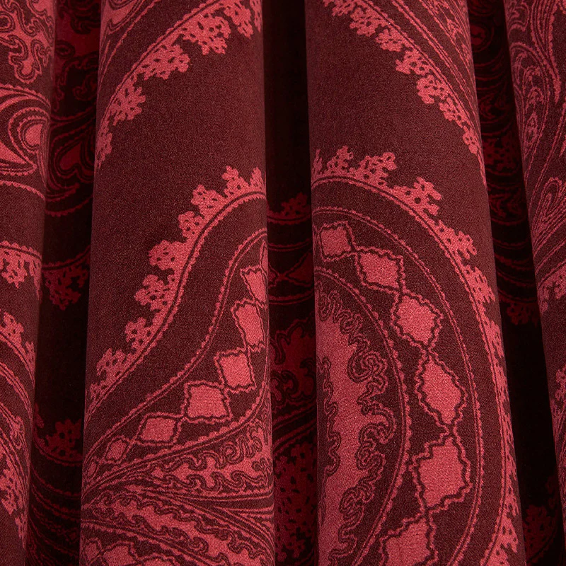 TESSUTO "Rajapur Velvet Rose on Dark Crimson" - The Contemporary - Cole & Son - Image 2
