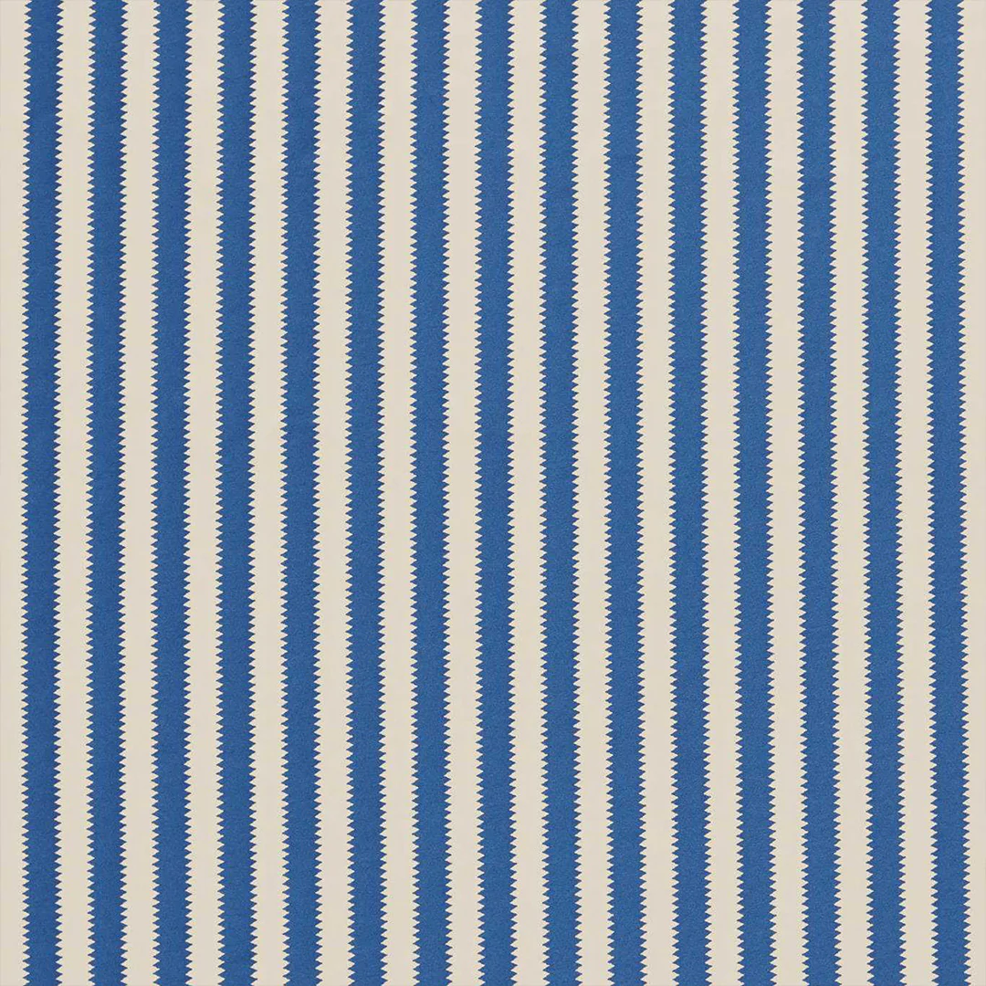 TESSUTO "REGENCY APERIGON BRIGHTON BLUE/LINEN" - Giles Deacon - SANDERSON