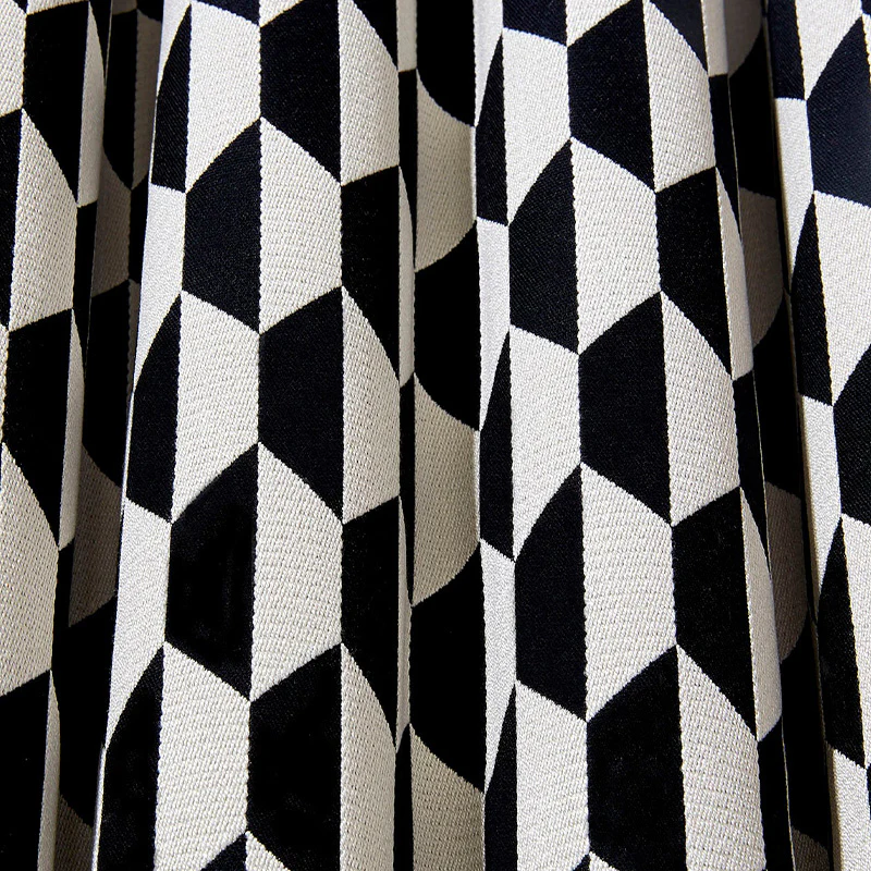 TESSUTO "Tile Jacquard Black & White" - The Contemporary - Cole & Son - Image 2