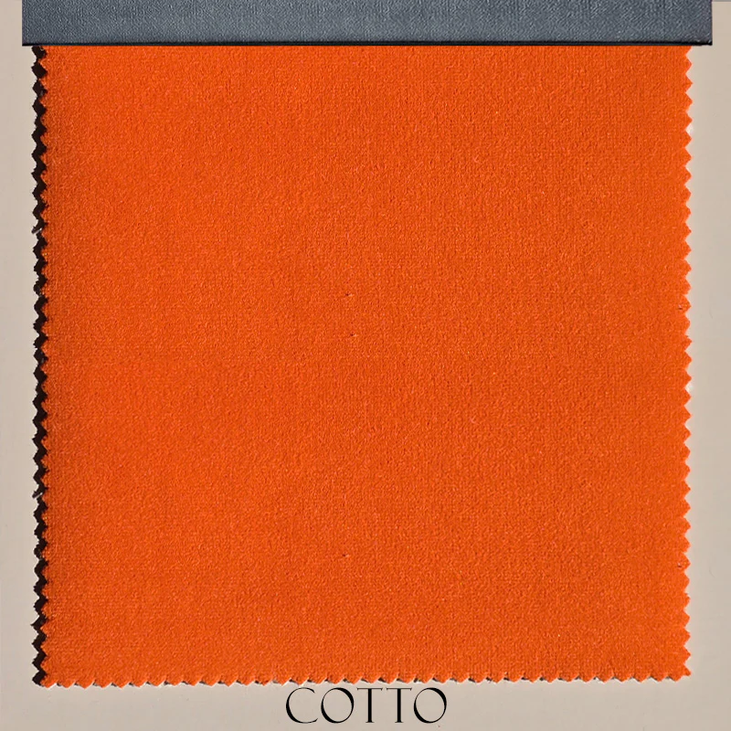 Tessuto Velluto "Toni Gialli & Arancio" Idrorepellente - Ignifugo Certificato