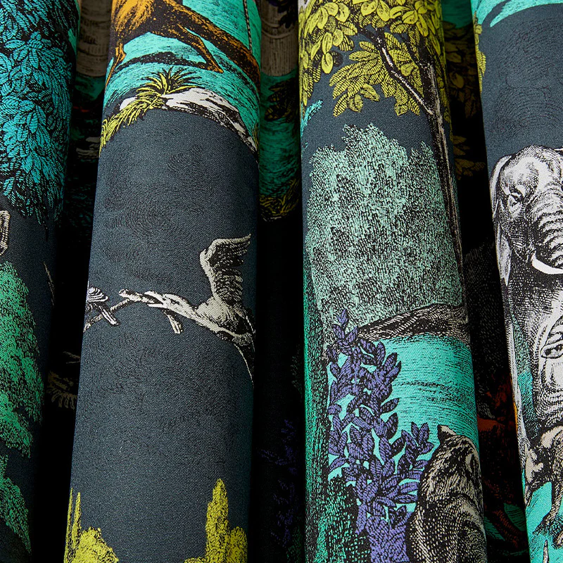 TESSUTO "Versailles Grand Cotton Viridian" - The Contemporary - Cole & Son - Image 2