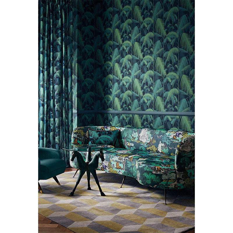TESSUTO "Versailles Grand Cotton Viridian" - The Contemporary - Cole & Son - Image 3