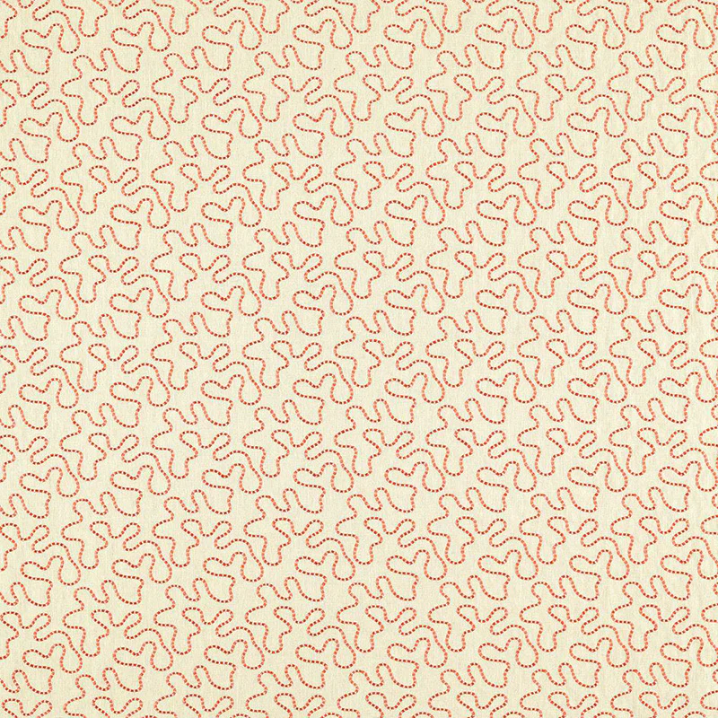 TESSUTO "WIGGLE ROSE LINEN/CARNELIAN" - HARLEQUIN