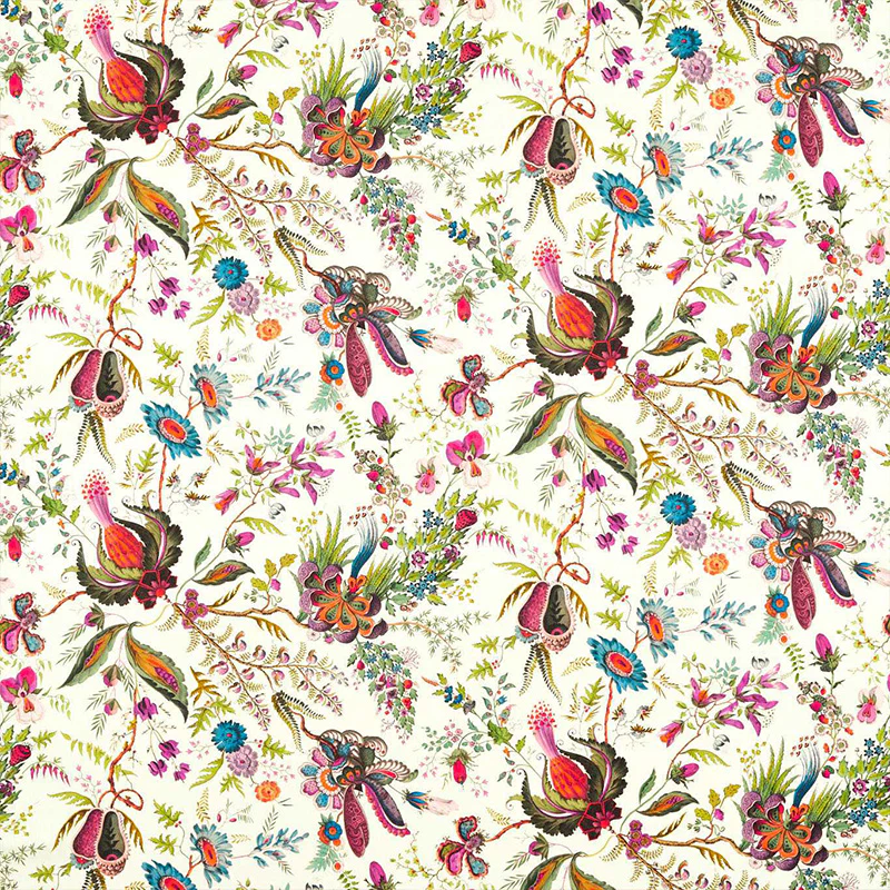 TESSUTO "WONDERLAND FLORAL SPINEL/PERIDOT/PEARL" - HARLEQUIN