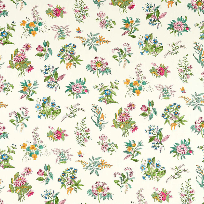 Tessuto “WOODLAND FLORAL PERIDOT/RUBY/PEARL” | HARLEQUIN