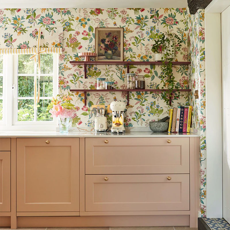 Tessuto “WOODLAND FLORAL PERIDOT/RUBY/PEARL” | HARLEQUIN - Image 4